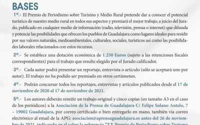 La Asociación de la Prensa convoca el XX Premio de Periodismo sobre Turismo y Medio Rural