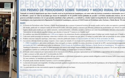 La Asociación de la Prensa convoca el XXII Premio de Periodismo sobre Turismo y Medio Rural