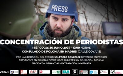 Convocada una concentración por la liberación de Pablo González el próximo 26 de junio
